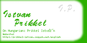 istvan prikkel business card